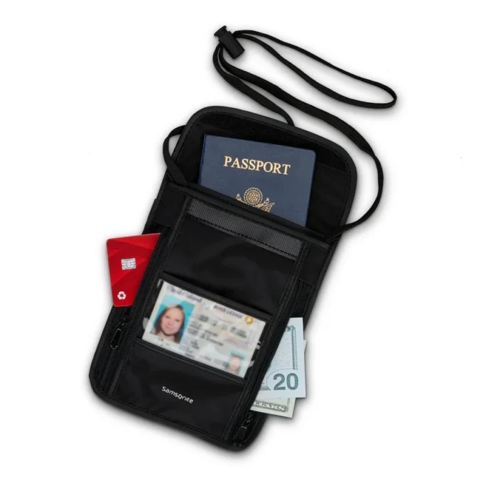Pochette RFID à porter autour du cou Pochette RFID à porter autour du cou
